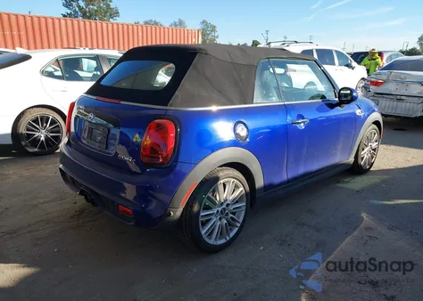2019 Mini Convertible Cooper S z USA, uszkodzony, nr VIN WMWWG9C57K3E39330